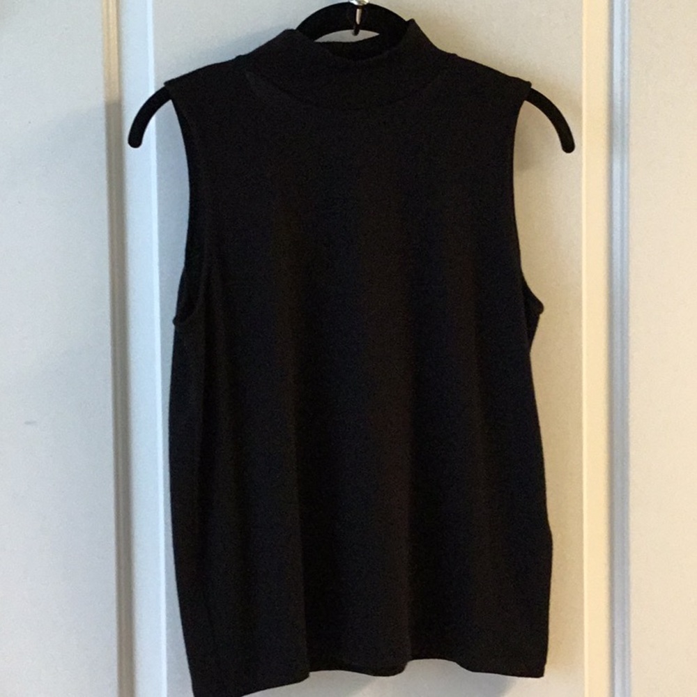 Rag and Bone sleeveless black sweater